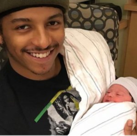 Zion David Marley with his son Zephaniah Marley. 